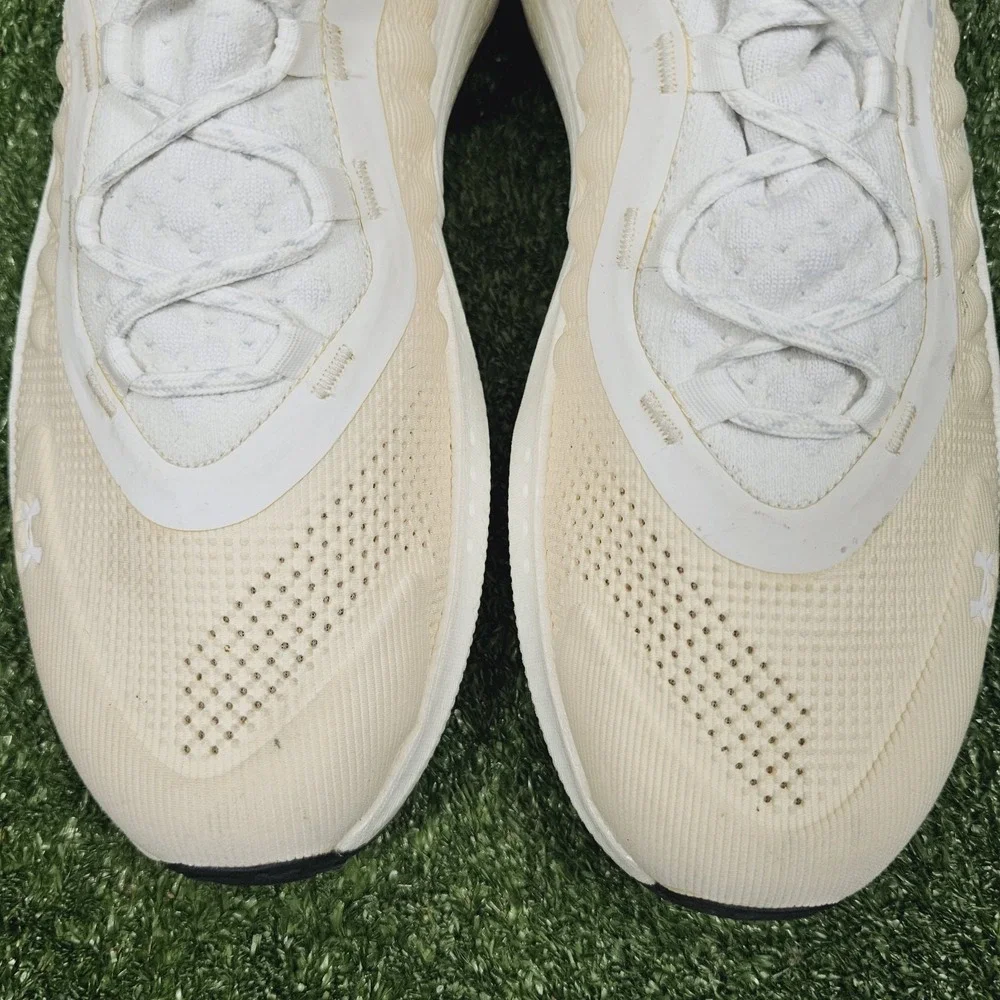 Under Armour HOVR Phantom 4 Off White Athletic Running Sneakers Mens Size 13‎